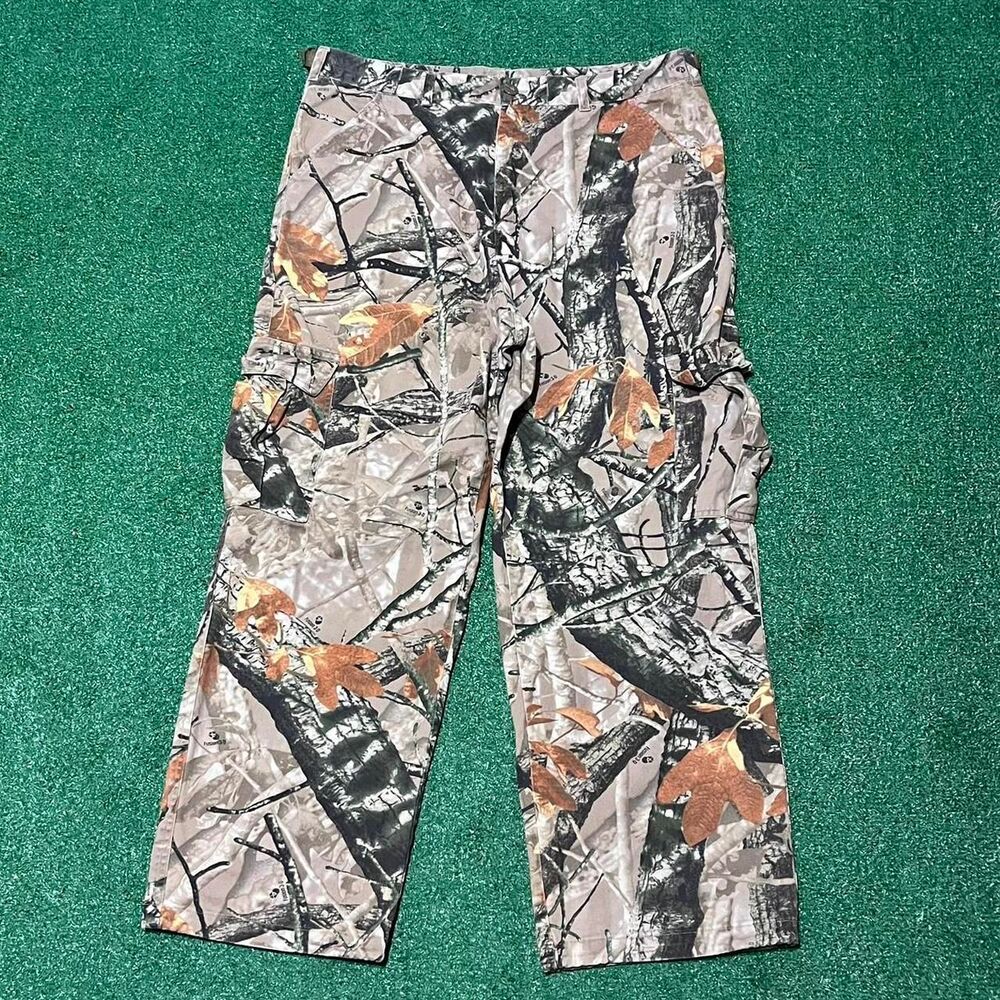 Vintage Outfitters Ridge Camo Baggy Cargo Pants 3D Fusion Size Large